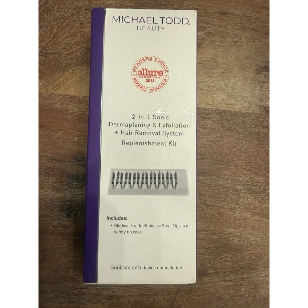 Michael Todd Beauty 2-in-1 Sonic Dermaplaning At Home 8 Count Replenishment Kit